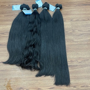 Extensions de cheveux humains vietnamiens droits non transformés Vente en gros Paquets de cheveux bruts à double trame - Product Image 1