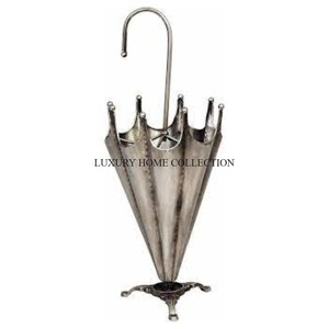 Porte-parapluie en métal antique élégant avec détails ornés et base durable pour les zones à fort trafic à la maison - Product Image 2