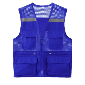 Chaleco de trabajo para hombre de gran calidad nuevo al por mayor, chaleco de seguridad reflectante usado de material alto para viajes, ropa de trabajo - Product Image 2