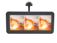 Miroir électronique AI de 12,3 pouces à réglage horizontal et vertical | Système CMS | Détecteur d'angle mort BSD | DVR 4 canaux | Moniteur 1080P pour flotte de camions