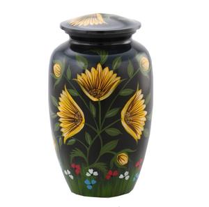 โกศเผาศพโลหะแบบคลาสสิกสำหรับเก็บเถ้ากระดูกมนุษย์เพื่อการจัดเก็บที่ทนทาน โกศเถ้ากระดูกโลหะตกแต่งสไตล์อเมริกัน - Product Image 3