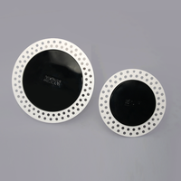Diffuseur d'air rond sans cadre de 75 mm pour une ventilation minimaliste à domicile