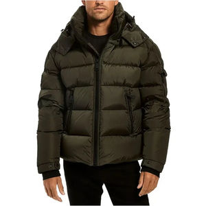 Blouson bomber imperméable pour homme Noir à capuche Streetwear d'hiver Tricoté 2024 Vente en gros - Product Image 3
