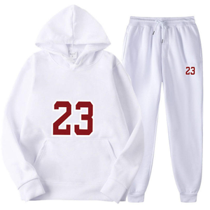 High Quality Wholesale Custom Letter <b>Fleece</b> <b>Hoodie</b> and Joggers Sweatpants Set Unisex 450 Gsm Winter <b>Hoodies</b> - Product Image 5