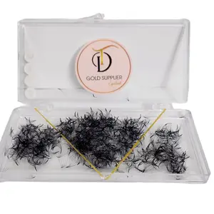 TD Lashes - Loose Promade 6D Synthetic Hair Hand Made With Custom Logo Packaging Box Best Natural Long Free Logo High Quality