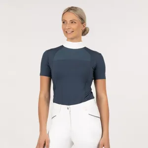 女式透气马展跳跃服装马术赛车表演衬衫女式衬衫比赛表演衬衫