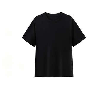 OEM Logo personnalisé imprimé broderie Design 100% coton T-Shirt d'été manches lourdes en coton 230g lâche plaine cou numérique tricoté - Product Image 6