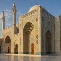 Décoration extérieure de mosquée en marbre naturel, motifs islamiques, design moderne, sculpté à la main, résistant aux intempéries, entièrement personnalisable