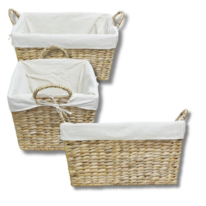 PRODUIT DE VENTE CHAUDE Panier en jacinthe d'eau tissé à la main pour les amateurs de cuisine et les maisons écologiques - Product Image 1