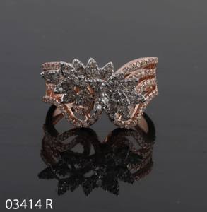 Marquise Bloom Anillo de diamantes en anillo de oro de 14 quilates para mujer Oro de 14K/18K para IGI Certificado para fiestas - Product Image 1