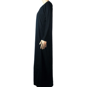 Ropa Islámica de Poliéster a la Moda para Adultos, Vestido Musulmán Tradicional para Mujer, Abaya Larga con Nuevo Diseño, Vestido Musulmán Teñido de Negro 2023 - Product Image 3