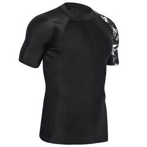 New Arrival Men Half Sleeve Breathable Eco-Friendly Compression Rash Guard Shirt Custom Printed Wholesale Rash Guard - Product Image 5