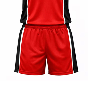 Tenue d'équipe, maillot de volley-ball rouge à impression numérique, logo personnalisé, ensemble d'uniformes de volley-ball pas cher, 100% polyester, unisexe, 280g - Product Image 4
