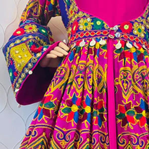 Trajes Tribales de Estilo Afgano de Alta Calidad Más Vendidos para Mujer, Vestido Largo con Diseño de Bordado y Cordones, con Logotipo Personalizado - Product Image 6