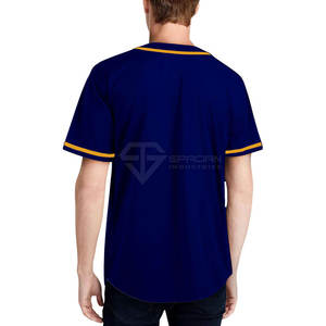 Nueva Llegada Ropa Deportiva Nombre Personalizado Impreso Tela 100% Poliéster Mejor Precio Camiseta de Béisbol - Product Image 2