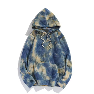 Sweat à capuche unisexe à la mode avec logo personnalisé Design Tie Dye surdimensionné 100% coton pour l'hiver - Product Image 4