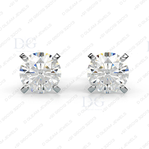 Boucles d'oreilles pendantes en forme de flèche tendance pour enfants, en argent 925, serties de 4 griffes, avec diamant moissanite, cadeau de fiançailles pour un anniversaire - Product Image 3