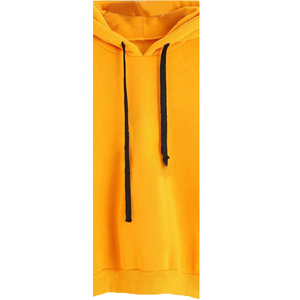 Vestido Sudadera de Invierno Personalizado para Mujer, 100% Algodón, Felpa, Ecológico, Transpirable, Resistente al Viento, Bordado en Relieve, Color Marrón, Cuello Redondo - Product Image 3