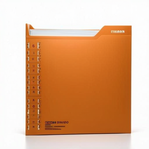 Falken Official DIN <b>A4</b> 320g/m Recycled Manila Cardboard File <b>Folder</b> with Organizational Imprint Orange Color - Product Image 3