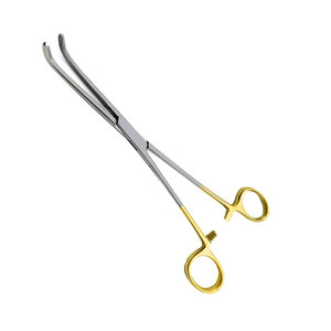 Pinzas Curvas para Colecistectomía Lahey, Acero Inoxidable Médico, Pinzas Quirúrgicas Hemostáticas de Tracción con Dientes Largos, Cirugía General - Product Image 5