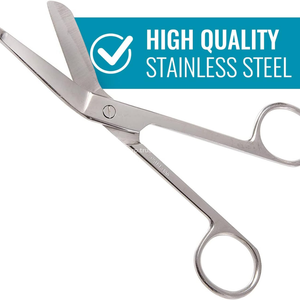 Tijeras de vendaje Lister profesional 18cm 7 "bolsillo estudiantes Médicos Enfermeras vendaje quirúrgico médico de alta calidad - Product Image 3