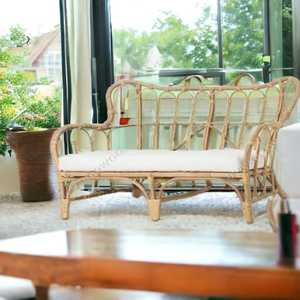 โซฟาหวายในเมืองเป็นมิตรต่อสิ่งแวดล้อมโซฟาหวายสำหรับสวนกลางแจ้งโซฟาหวายทันสมัยในร่ม - Product Image 2