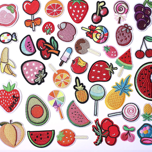 Obral besar <span class=keywords><strong>Patch</strong></span> senyum payet bordir warna-warni berbentuk bulat besi untuk pakaian - Product Image 3