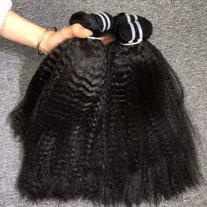 Extensiones de cabello Remy sin procesar 100% de la mejor calidad, paquetes rectos rizados a precio mayorista - Product Image 5