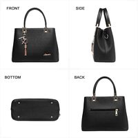 Bolsos de mano informales de cuero PU para mujer de dos tamaños, bolsos de hombro estampados, monederos colgantes de moda para mujer