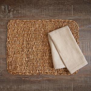 Manteles individuales de lujo de fibra marina para mesa de comedor, hechos a mano con rafia y hierba marina. - Product Image 5