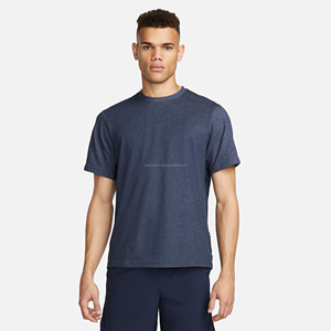 T-shirt de sport pour homme à séchage rapide, col rond, t-shirt de course à pied pour homme, entraînement, uni, manches courtes, t-shirts vierges - Product Image 5
