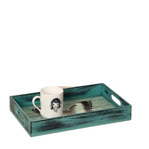 ถาดเสิร์ฟ MDF ทนทาน น้ำหนักเบา ดีไซน์สี่เหลี่ยมผืนผ้า สำหรับใช้ในครัว โต๊ะอาหาร โต๊ะกาแฟ อาหารเช้า ของว่าง ใช้ในบ้านทุกวัน - Product Image 3