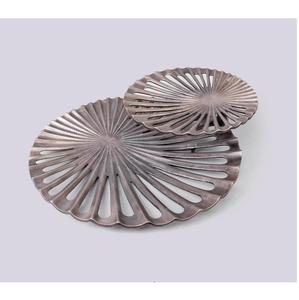 Bandeja de servicio superior redonda 1 gris de la mejor calidad para bodas y cenas de Ramadán para servir alimentos y Decoración de mesa - Product Image 2