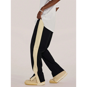 Nouvel arrivage de vêtements décontractés légers Pantalon évasé pour hommes Pantalon évasé de qualité supérieure avec logo personnalisé grande taille coupe ample pour hommes - Product Image 1