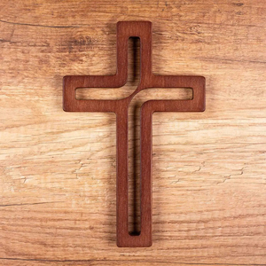 Croix murale en bois pour chrétiens croix de foi spirituelle religieuse pour la maison Churchor Table suspendue décor cadeau article inde - Product Image 4