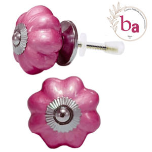 Reine rose céramique Melon boutons qualité armoire tiroir porte poignée et poignées pour chambre cuisine salle à manger commode garde-robe utilisation - Product Image 1