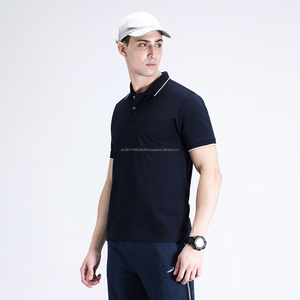 Polo de Punto para Hombre, Estilo Clásico, Manga Corta, Diseño Calado, Textura de Punto - Product Image 3