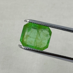 Top vente 3.80 carats émeraude colombienne-octogone à facettes, 9.5x8.0mm, non traité, vert brillant, pierre précieuse naturelle - Product Image 4