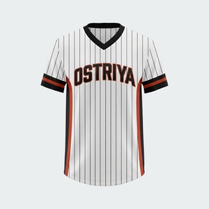 Maillots de baseball personnalisés en sublimation pour adultes, professionnels, respirants, à séchage rapide, de haute qualité, 100% polyester, col en V, sur mesure - Product Image 6