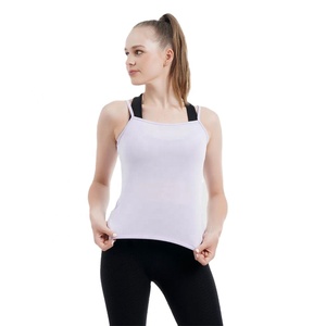 Nouveau modèle Débardeur en polyester et spandex pour femmes, vêtements de sport à séchage rapide évacuant l'humidité, marque privée OEM, fournisseur de vêtements de gym et de fitness - Product Image 3