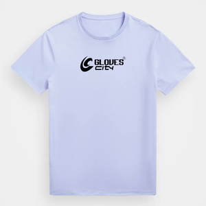 T-shirt de sport décontracté en coton polyester à col rond classique en gros, taille plus, poids lourd, pour hommes, GLOVES City, anti-rides - Product Image 5