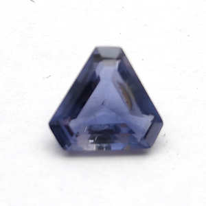 Piedra preciosa de iolita azul Natural de 8x8mm de alta calidad 1.45cts con faceta triangular y esquina Fabricante superior Piedra preciosa suelta de lujo - Product Image 4