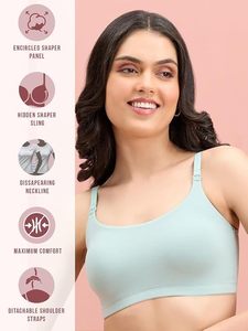 Custom Made 100% Algodón Color Turquesa Señoras Acolchado Sujetador Mejor Precio de Fábrica Bangladesh - Product Image 2