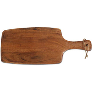 เขียงไม้อะคาเซียพร้อมที่จับสำหรับเสิร์ฟพิซซ่าและสับอุปกรณ์ครัวในบ้าน - Product Image 2