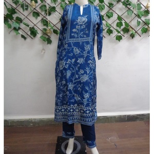 Conjunto de Kurta de Moda para Mujer, Estampado Digital Étnico, para Oficina y Uso Casual, Kurta de la India - Product Image 1