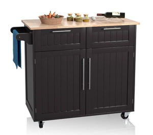 Nouveau chariot de service de cuisine mobile rustique à bas prix pour la maison et l'hôtel tabourets de bar en bois et en métal et chariot de banquet - Product Image 4