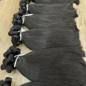 100% Paquetes de cabello ondulado/liso natural crudo al por mayor vietnamita Proveedor de cabello sin procesar Sin enredos Sin caída de cabello - Product Image 5