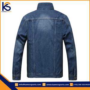 Veste en jean unisexe décontractée à col rabattu, coupe classique, couleur unie, fermeture boutonnée, idéale pour l'été, séchage rapide, 100 % coton - Product Image 2