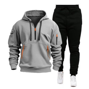 Chándal deportivo personalizado con logotipo personalizado para hombre, ropa deportiva para entrenamiento, chaqueta con capucha y cremallera, chándal para correr - Product Image 3