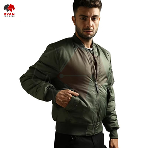 Blouson aviateur personnalisé à la mode Logo Personnalisation de la couleur et de la taille Vente en gros et OEM disponible - Product Image 5